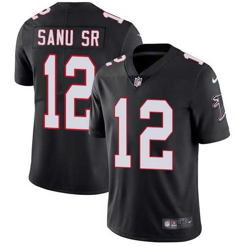 Nike Atlanta Falcons #12 Mohamed Sanu Sr Black Alternate NFL Vapor Untouchable Limited Jersey,We sell and wholesale Nike Atlanta Falcons #12 Mohamed Sanu Sr Black Alternate NFL Vapor Untouchable Limited Jersey on line form chian!